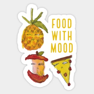 Food with an attitude Sticker